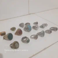 تعدادی انگشتر نقره و طلا روسی