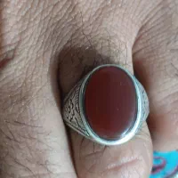 انگشتر نقره۹۲۵اعیارعقیق یمنی دستساز۱۱گرم