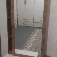 آینه قدی کشابی همراه باکشو