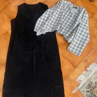 شومیز به همراه سارافون کاملا خنک