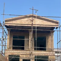 سنگکاری ویلا و نما رومی مدرن آلاچیق باربیکیو ابنما