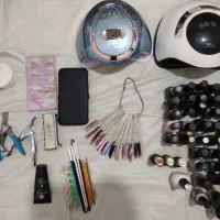 لوازم کاشت ناخن و اتو مو سه کاره قیمت همه۴۵۰۰