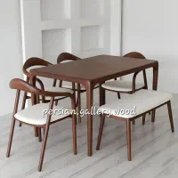 الینُواریس میز ناهار خوری رئال طرح نیمکتی