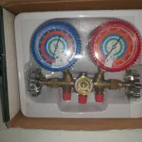 گیج دوقلو شارژ گاز یخچال و کولر گازی
