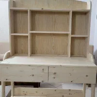 میزتحریرکتابخانهدار پینترستی نوینو تمام چوب روسی|میز تحریر و کامپیوتر|مشهد, الهیه|دیوار