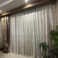 پرده پذیرایی  با کناره