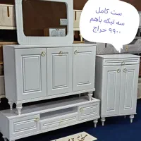 ست کنسول با آینه و میزتلویزیون و جاکفشی مدل 9900|بوفه، ویترین، کنسول|قم, قلعه کامکار|دیوار