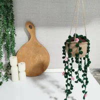 گل آویز بافتنی