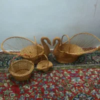 سبد یلدا حصیری قو ۴ عدد|صنایع دستی و سایر لوازم تزئینی|مشهد, دریادل|دیوار