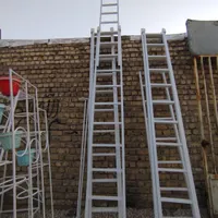 نردبان ریلی فلزی سبک|ابزارآلات|خمینی‌شهر, |دیوار