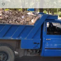 حمله نخاله و مصالح ساختمانی با نیسان کمپرسی