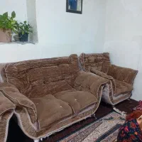 مبلمان شش نفره پارچه مخمل تخفیف پای معامله|مبلمان خانگی و میز عسلی|فاضل آباد, |دیوار