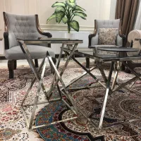 میز جلو مبلی و دو عدد عسلی فلزی رنگ ثابت|مبلمان خانگی و میز عسلی|مشهد, هفت تیر (نه دره)|دیوار