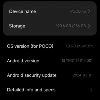 Poco f3 256|موبایل|تهران, شهرک چیتگر|دیوار