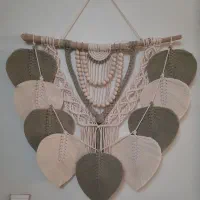 دیوار کوب مکرومه