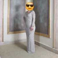 پیراهن مجلسی کار شده مناسب نامزدی و...