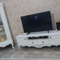 ست میز تلویزیون و گنجه سفید