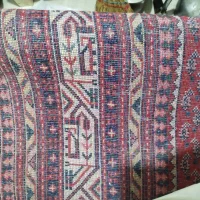 یک جفت فرش دستباف لاکی رنگ بته میر اراک|فرش|شهریار, شهریار|دیوار