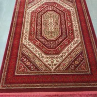 فرش سنتی لاکی اقتصادی مدرن وینتیج کرم قرمز|فرش|رشت, دیلمان|دیوار