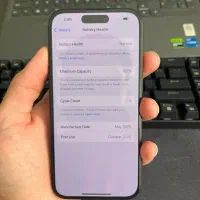 آیفون ۱۶ نرمال مشکی ۱۲۸ سایکل ۵