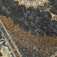 فرش مشکی طلایی