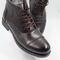 کفش نیم بوت تمام چرم داخل خز دار خارجی اصل|کیف، کفش، کمربند|رشت, رشتیان|دیوار