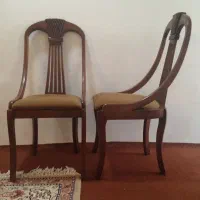 چهار عدد صندلی چوبی