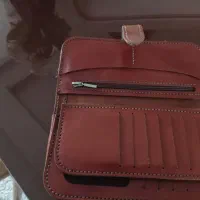 فروش کیف پول سه لت موبایلی دست دوز و چرم طبیعی|کیف، کفش، کمربند|الوند, |دیوار