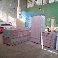 تخت و کمد بچه سیسمونی|تخت و صندلی بچه|وحیدیه, |دیوار