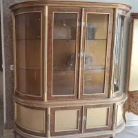 بوفه ویترین دار چوبی
