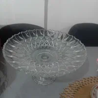 ظرف شیرینی خوری وبطری شیشه ای