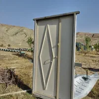 درب حیاطی دو لنکه دست دوم سالم