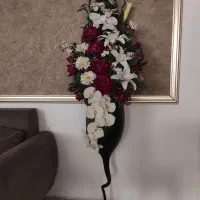 تابلو و جام گل مصنوعی .ساعت|تابلو فرش|مشهد, نوید|دیوار