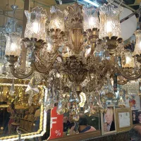 لوستر 16 شعله برنز با فاکتور معتبر|لوستر و چراغ آویز|تهران, سعادت‌آباد|دیوار