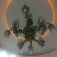 لوستر برنجی|لوستر و چراغ آویز|محمدیه-قزوین, |دیوار