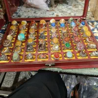 سلام.انگشتر آلپاکا با سنگ طبیعی