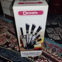 سرویس ۹پارچه کاردوساتورواسیاب دستی سماورکهنه روسی