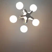 لوستر ۶ شاخه چوب فلزی|لوستر و چراغ آویز|تهران, امیر بهادر|دیوار