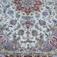 یک جفت فرش ۶متری سالاری گل ابریشم