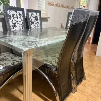 میز ناهار خوری ۶نفره نو نو بدون استفاده