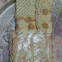 رومیزی سرمه کاردست ۷تیکه