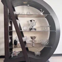 بوفه مدرن چوبی چراغدار