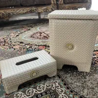 جا دستمالی و سطل