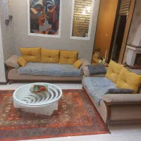 مبل راحتی ۵ نفره و جلو مبلی