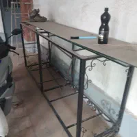 میز پیشخوان فرفورژه مناسب مغازه و منزل