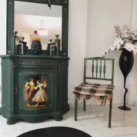 آینه و کنسول پتینه شده