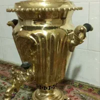 سماور زغالی برنجی ایرانی|کلکسیون اشیاء عتیقه|سهند, |دیوار