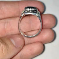 انگشتر یاقوت کبود آنهیت جهت معاوضه یا فروش|جواهرات|ایلام, |دیوار