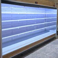 tiik قفسه هایپر یخچال پرده هوا ajk فروشگاهی چک اوت