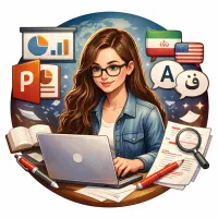 انجام پاورپوینت، ویراستاری، ترجمه